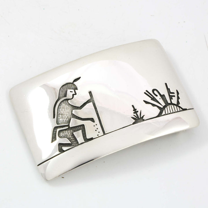 Elder Planting Seeds Buckle