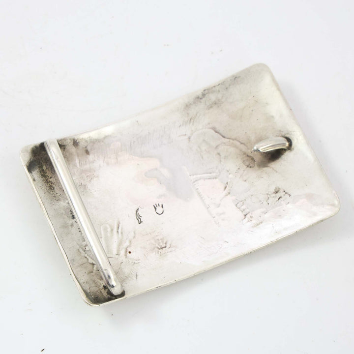 Elder Planting Seeds Buckle