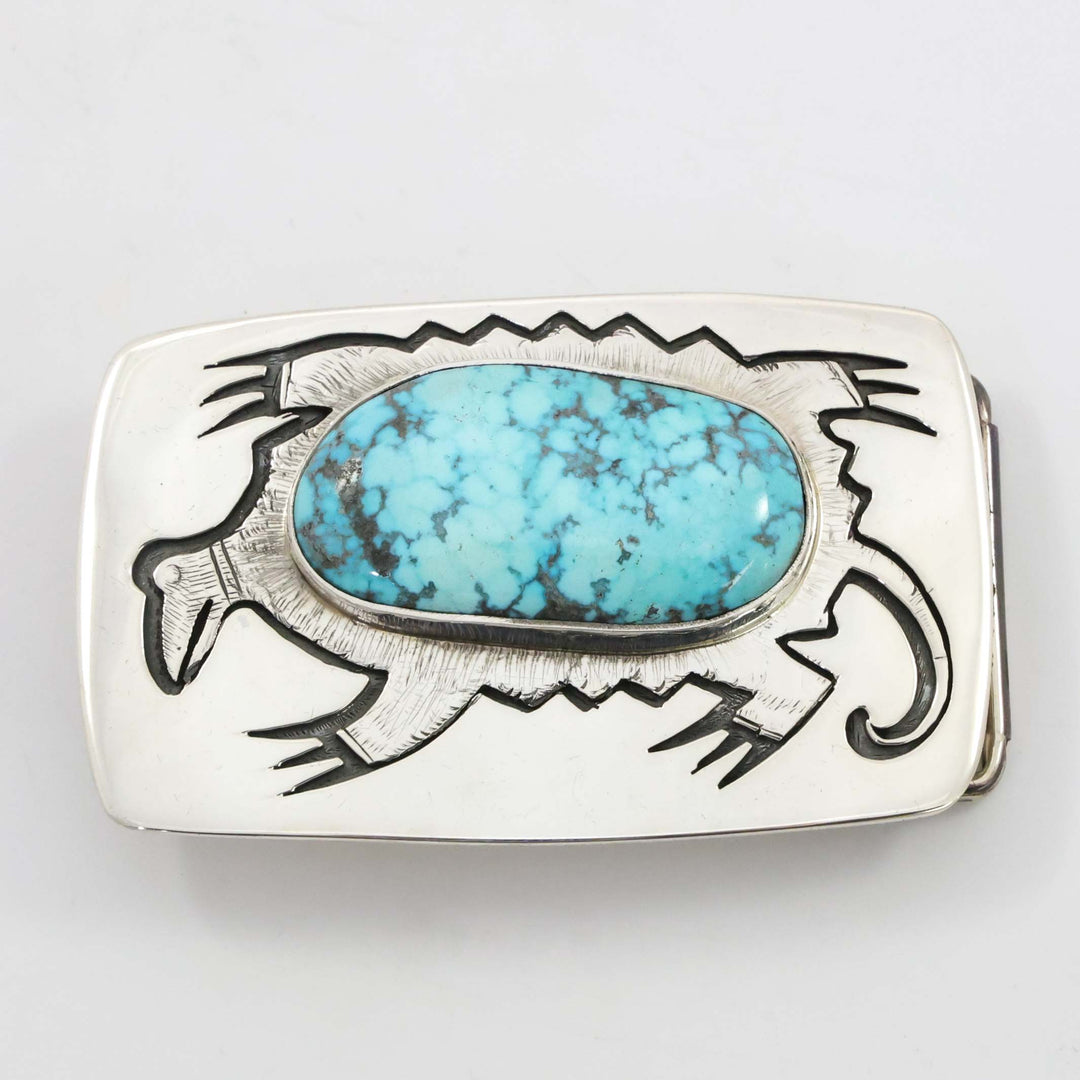 Turquoise Mountain Lizard Buckle