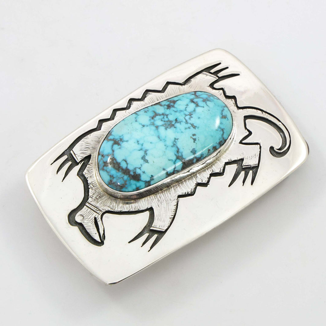 Turquoise Mountain Lizard Buckle
