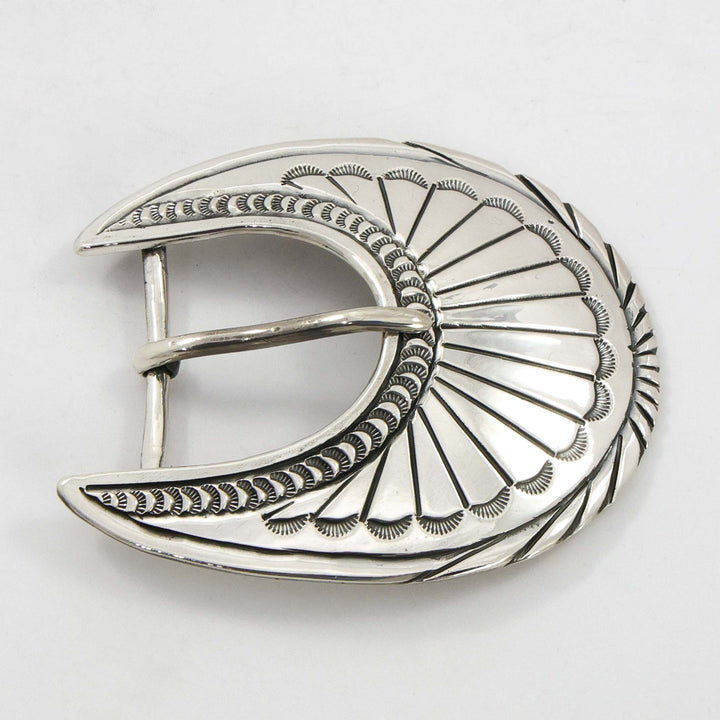 Stamped Silver Buckle