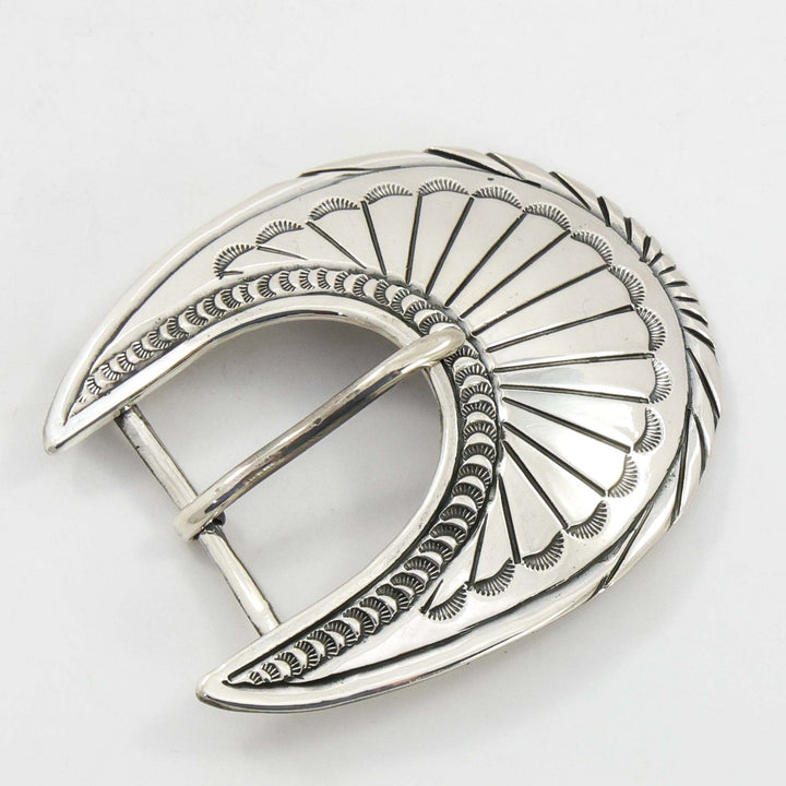 Stamped Silver Buckle