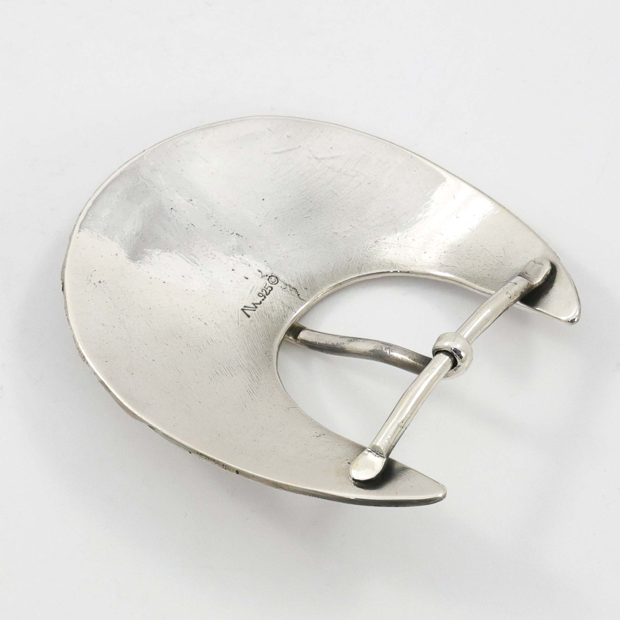 Stamped Silver Buckle – Garland's