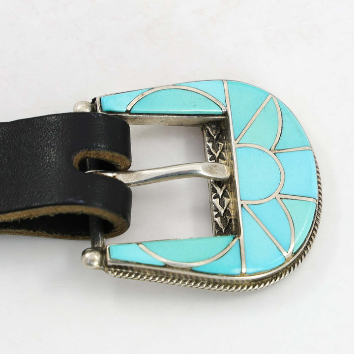 Turquoise Inlay Ranger Set Buckle