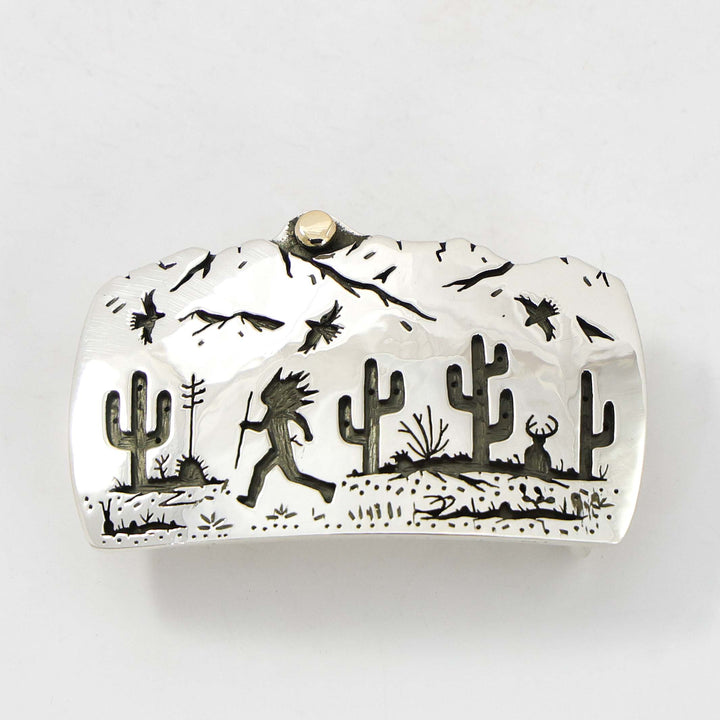 Runner in the Desert Buckle