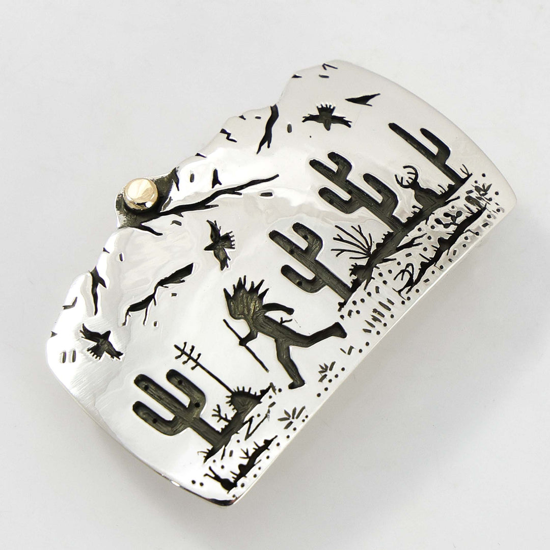 Runner in the Desert Buckle