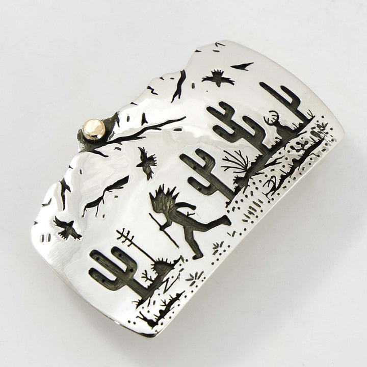 Runner in the Desert Buckle