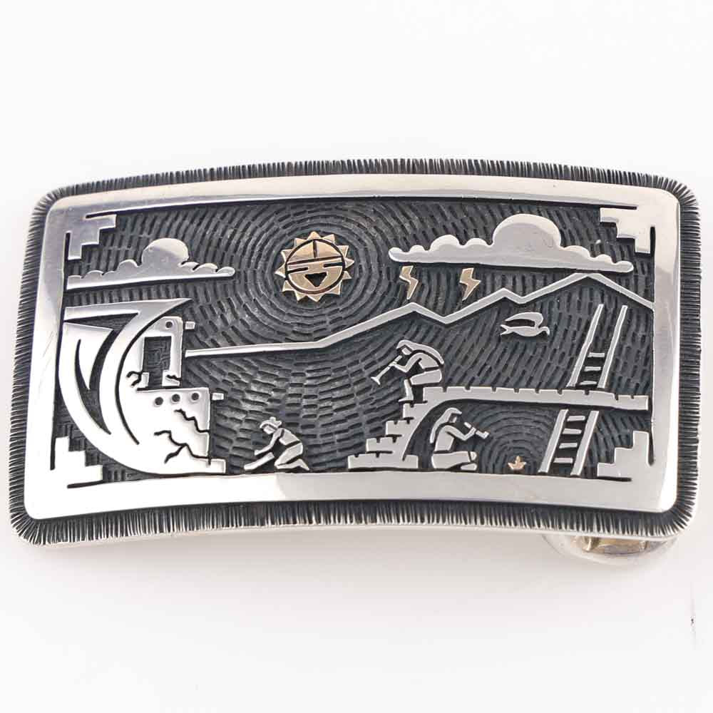 Gold on Silver Buckle