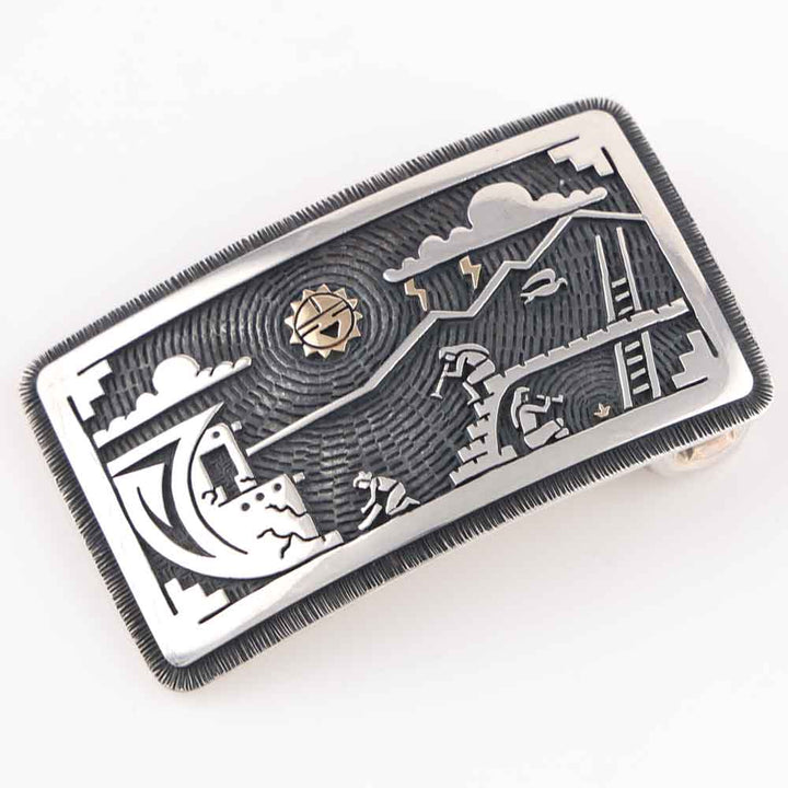 Gold on Silver Buckle