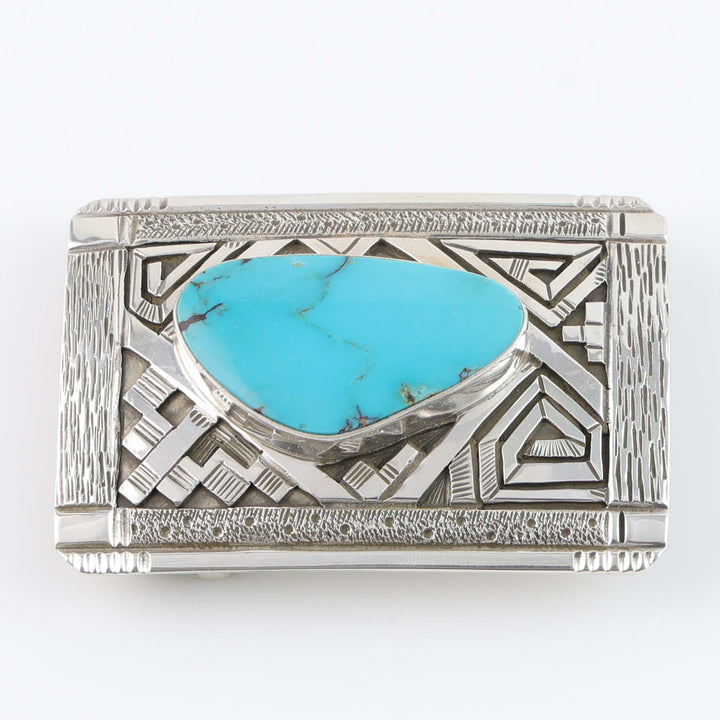 Navajo Kingman Turquoise Buckle