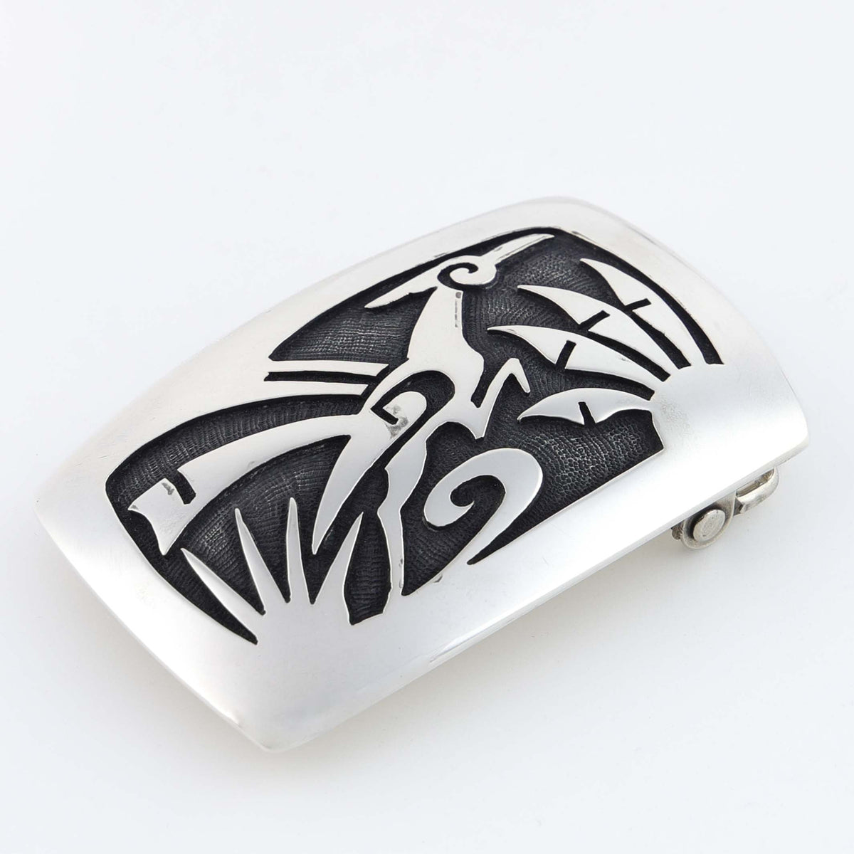 Hopi Roadrunner Buckle by Anderson Koinva