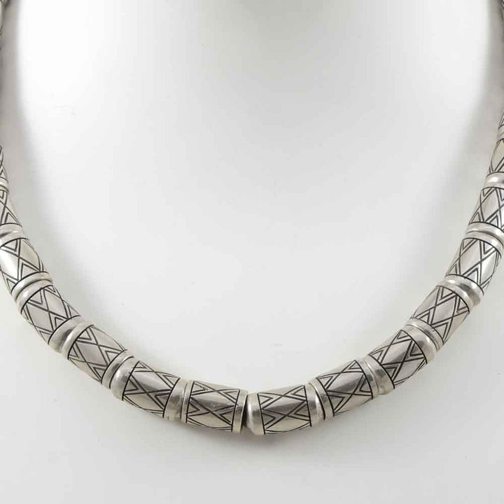 Engraved Bead Necklace