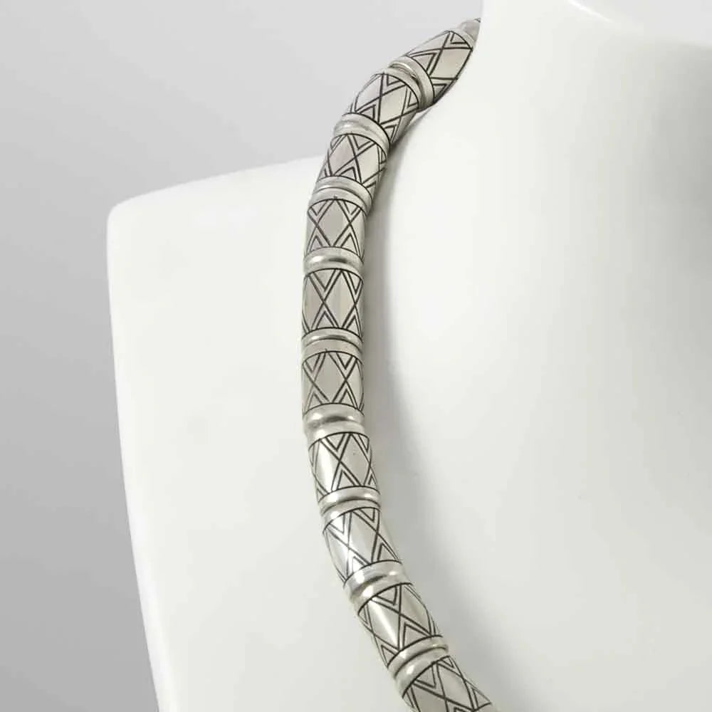 Engraved Bead Necklace