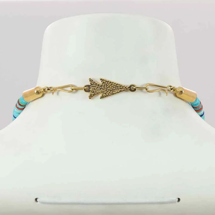 Coral and Gold Necklace