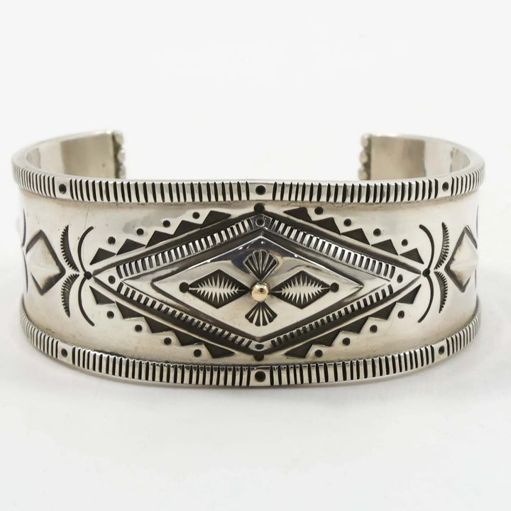 Gold on Silver Cuff