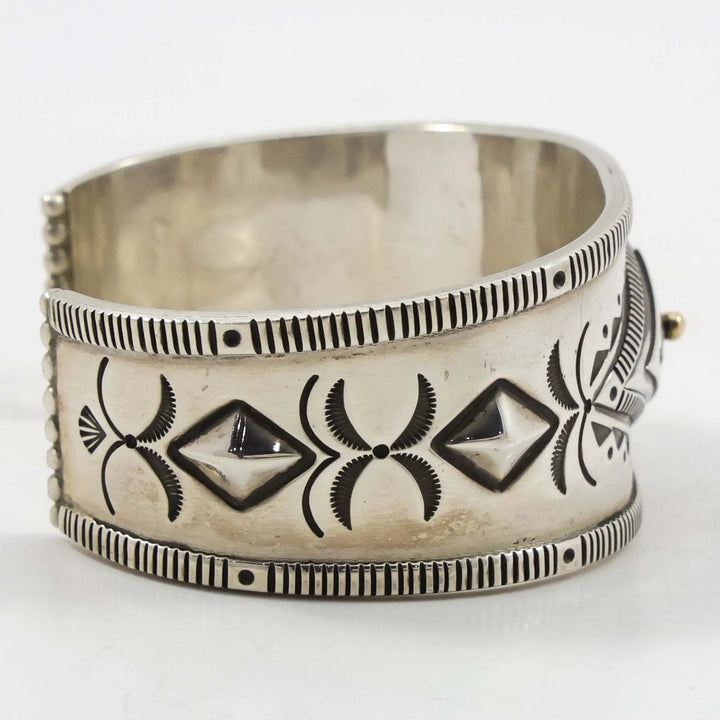 Gold on Silver Cuff