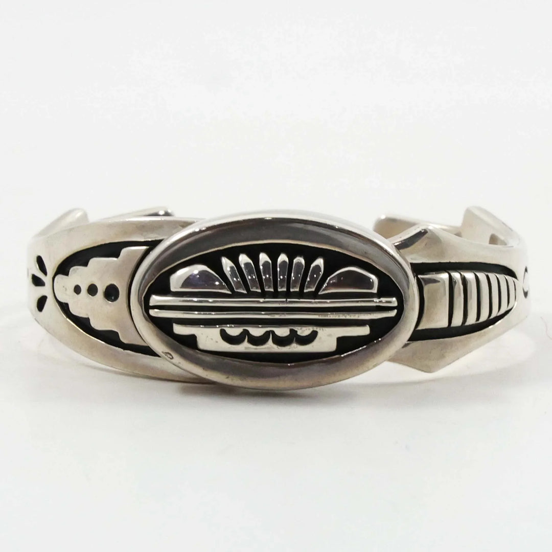 Stamped Silver Cuff