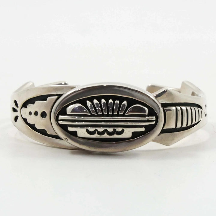 Stamped Silver Cuff