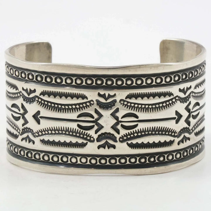 Stamped Silver Cuff