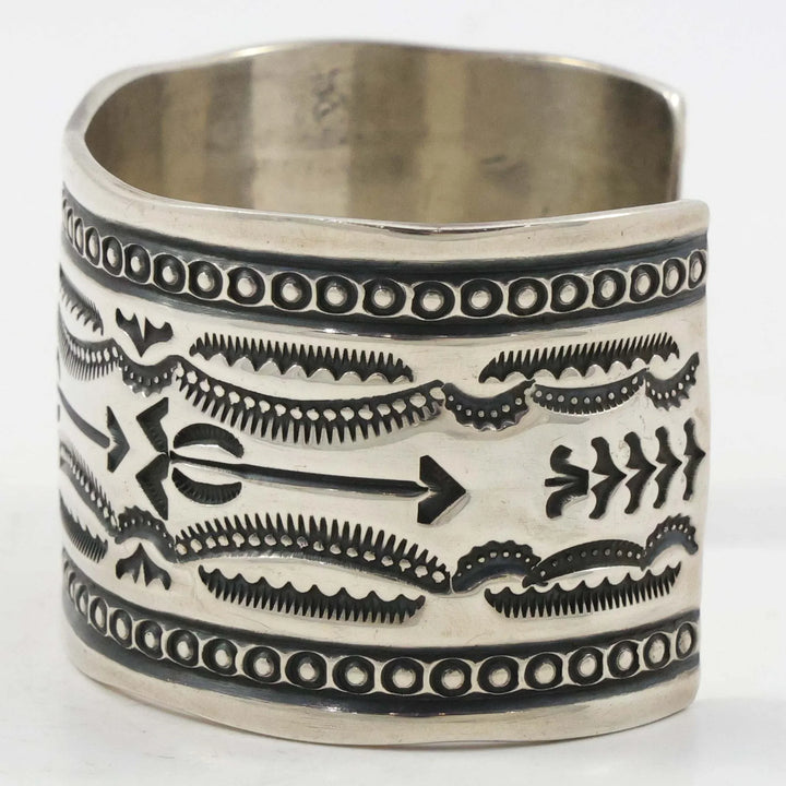 Stamped Silver Cuff