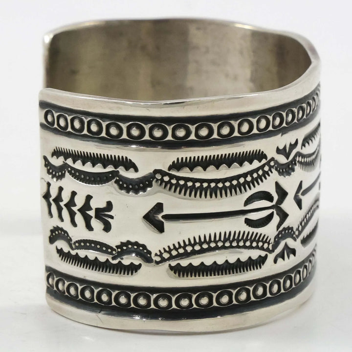 Stamped Silver Cuff