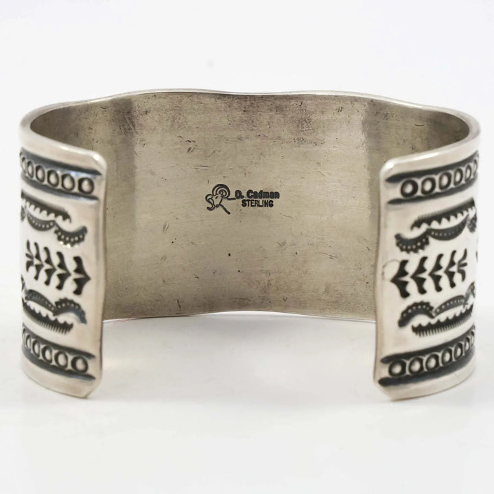 Stamped Silver Cuff