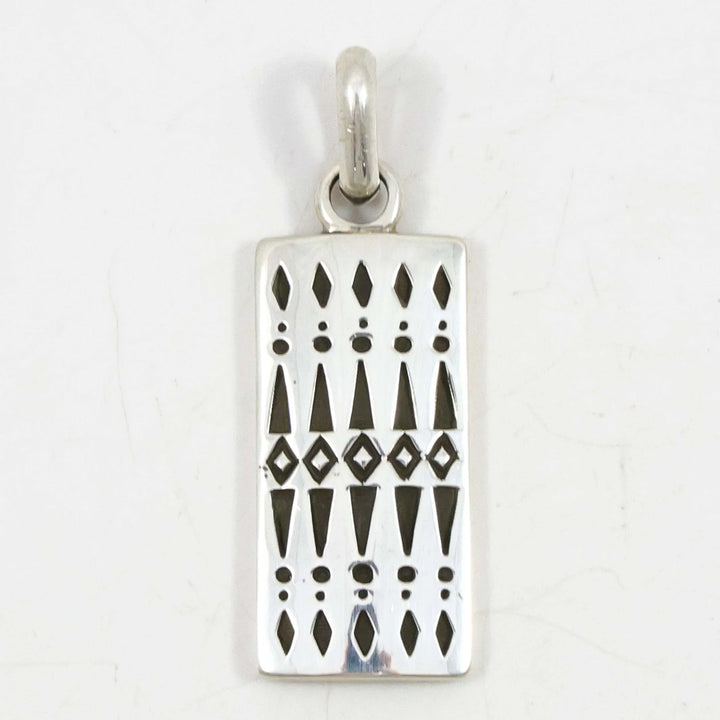 Stamped Silver Pendant