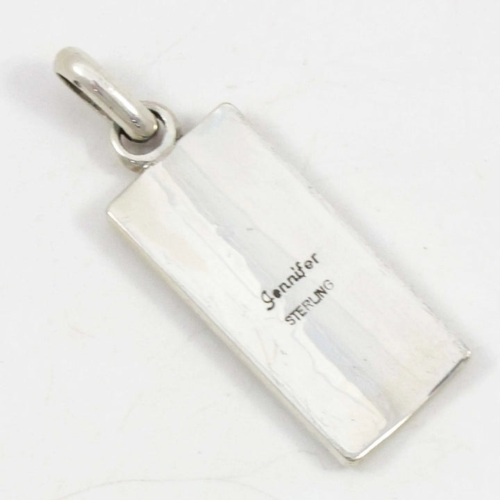 Stamped Silver Pendant