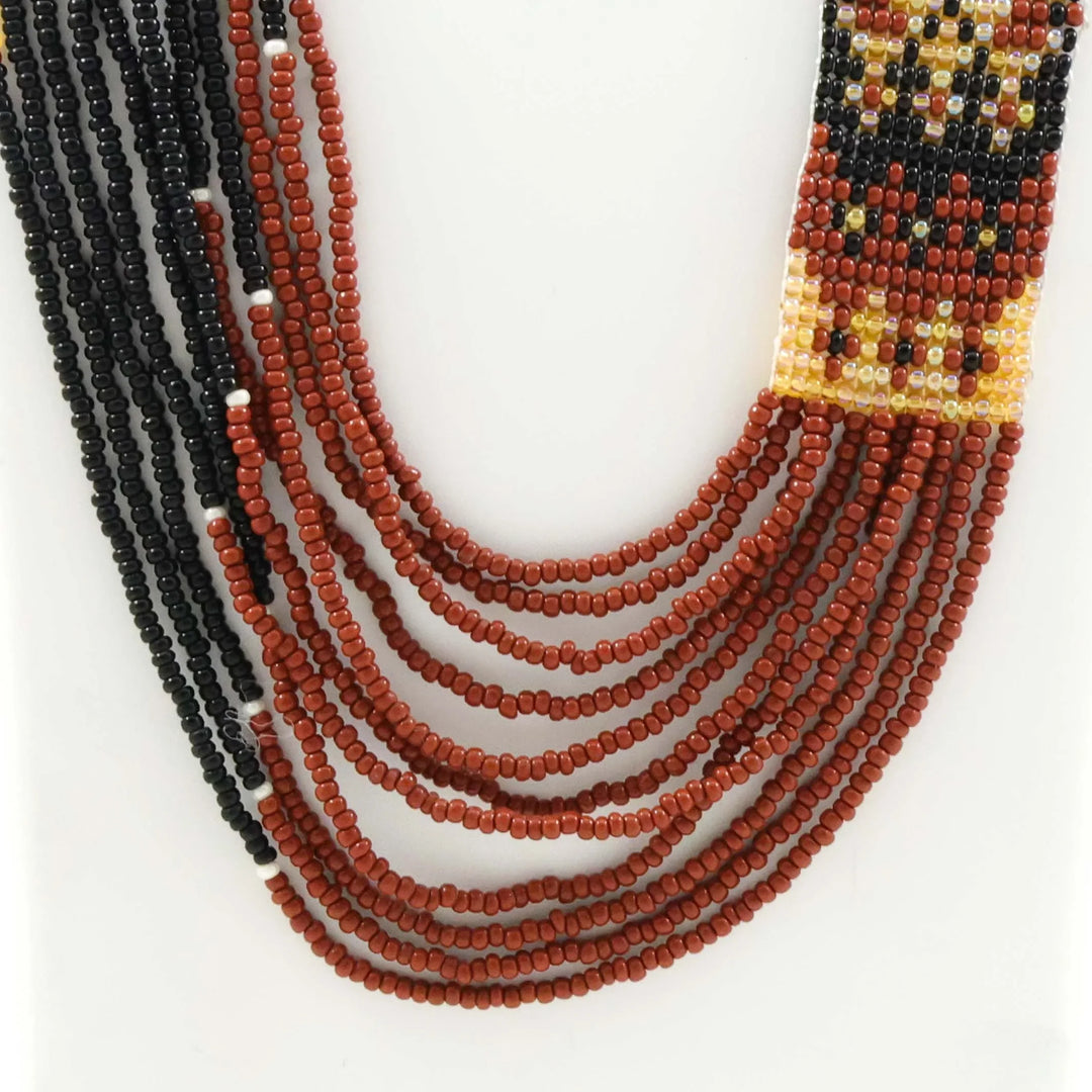 Beaded Necklace and Earrings Set
