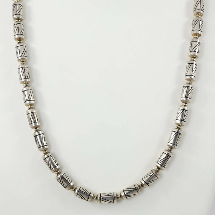 Engraved Bead Necklace