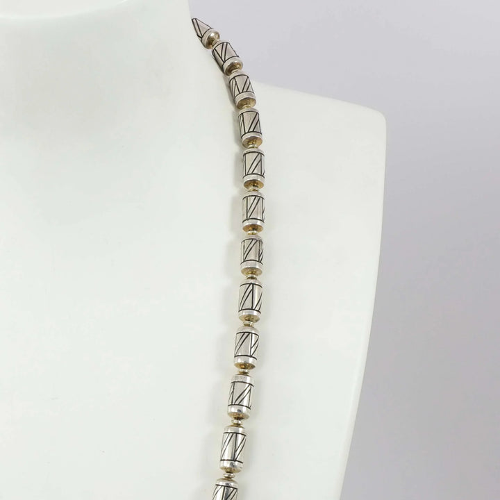 Engraved Bead Necklace