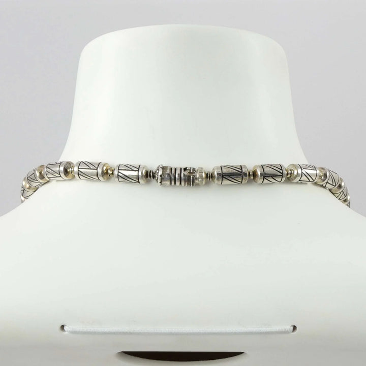 Engraved Bead Necklace