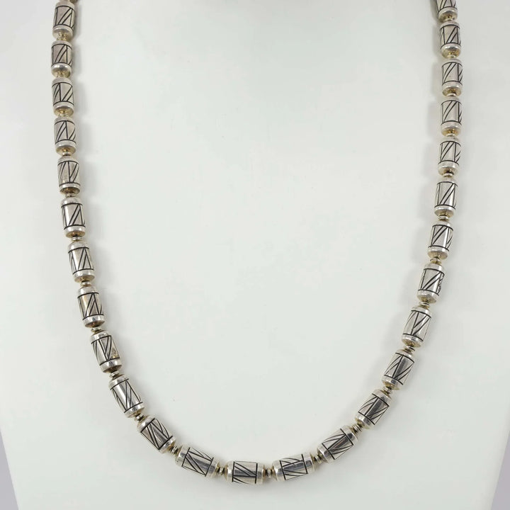 Engraved Bead Necklace