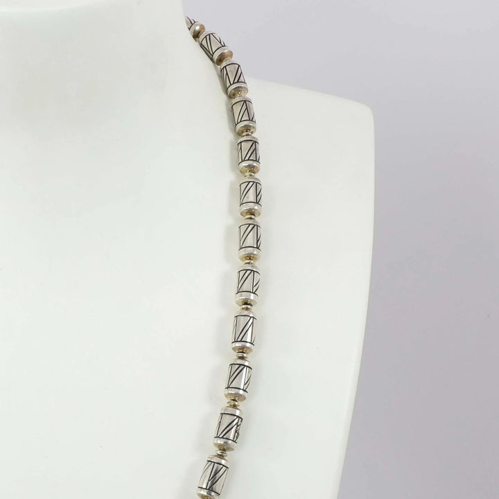 Engraved Bead Necklace
