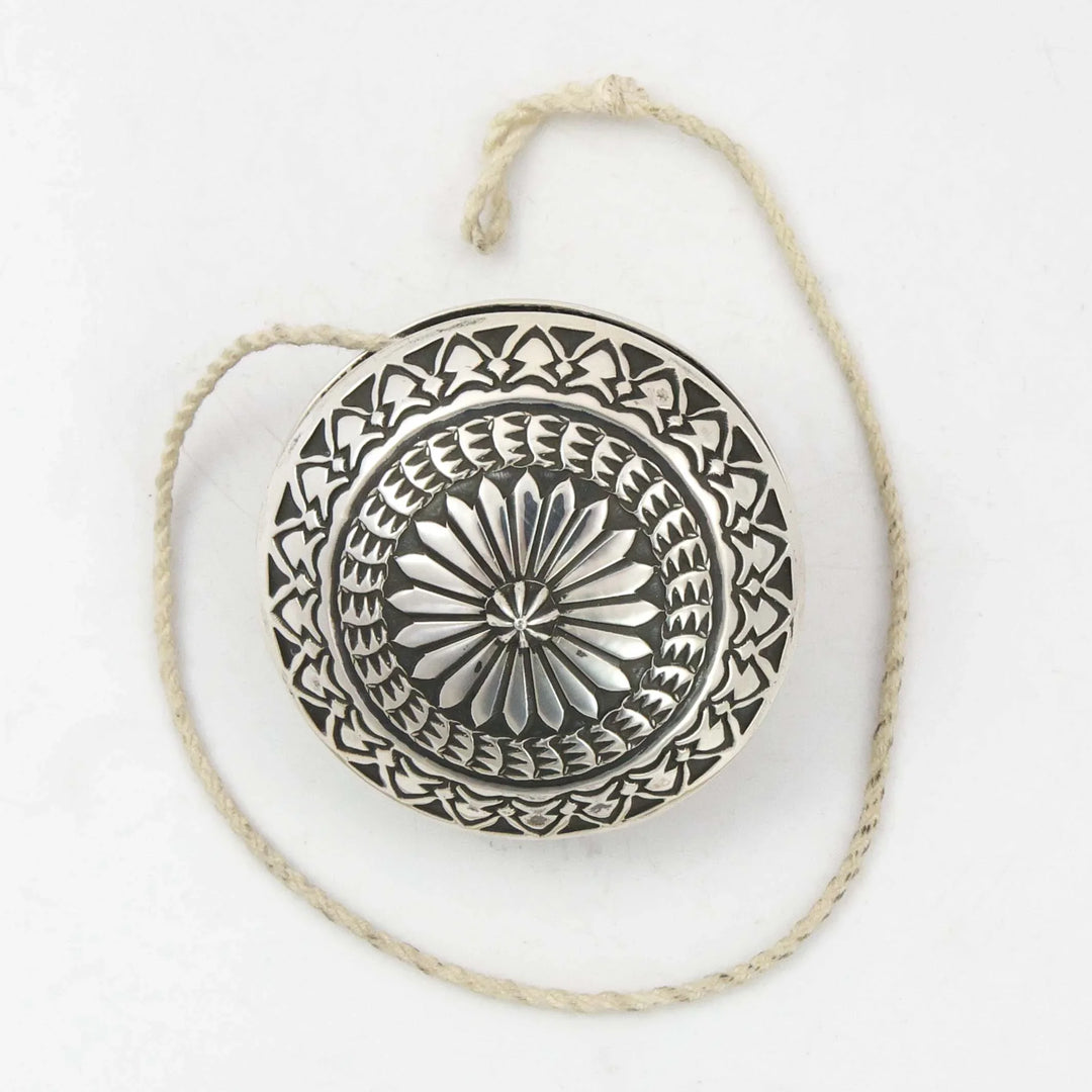Stamped Silver Yo Yo