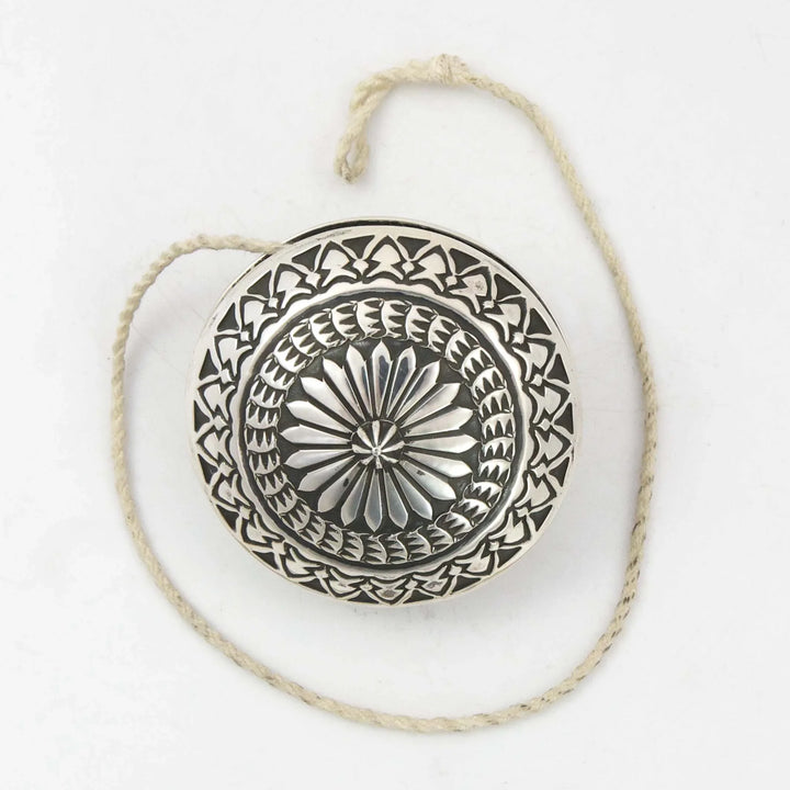 Stamped Silver Yo Yo