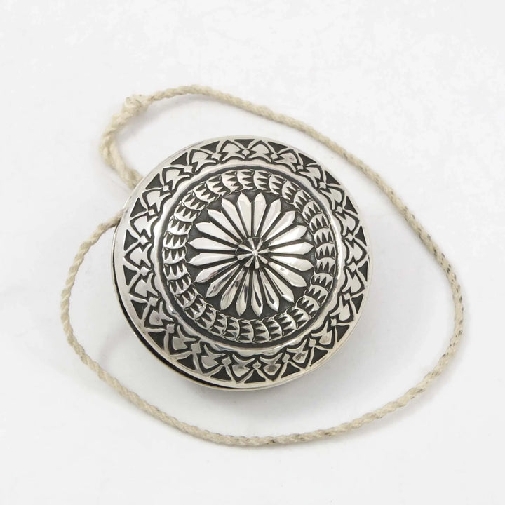 Stamped Silver Yo Yo