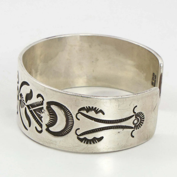 Stamped Silver Cuff