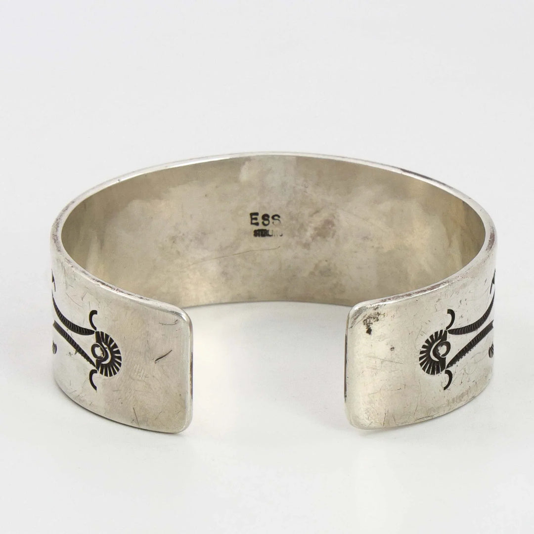 Stamped Silver Cuff