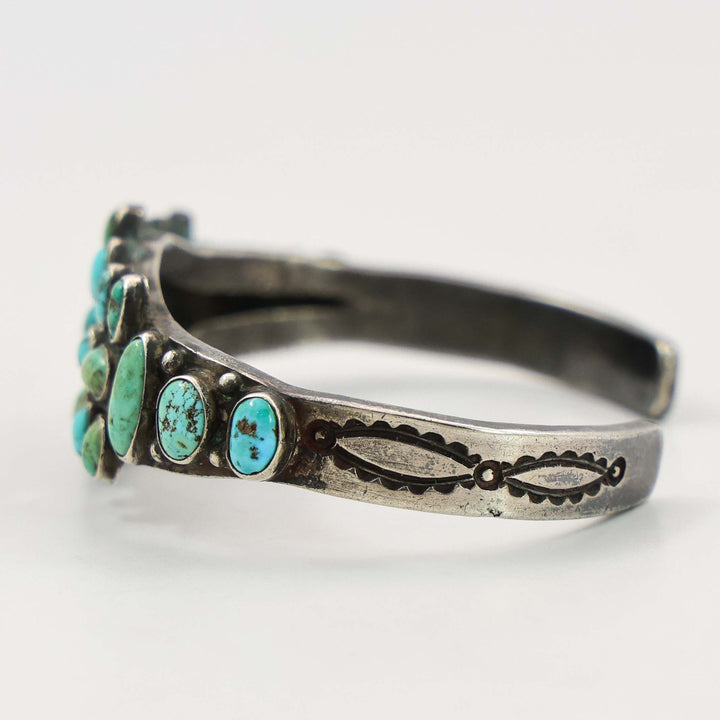1930s Turquoise Cluster Cuff