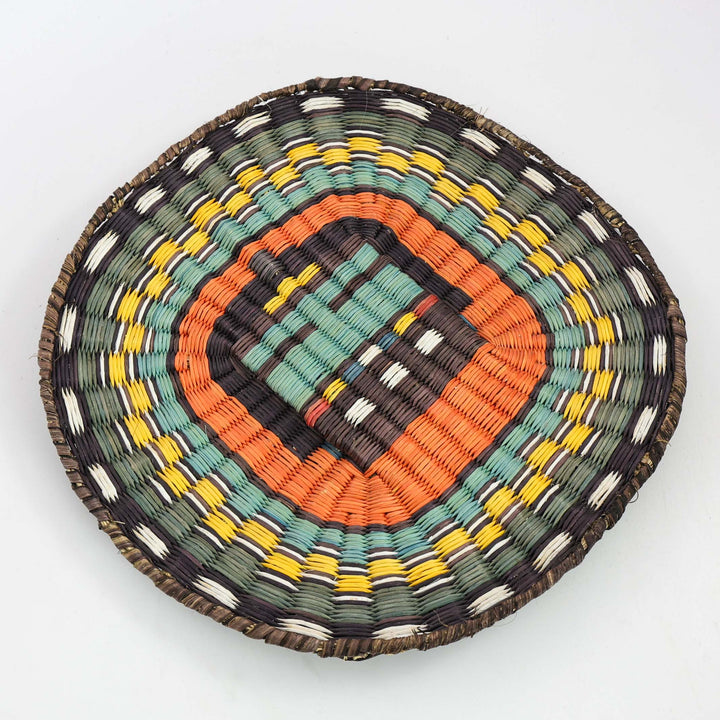 Longhair Kachina Wicker Basket