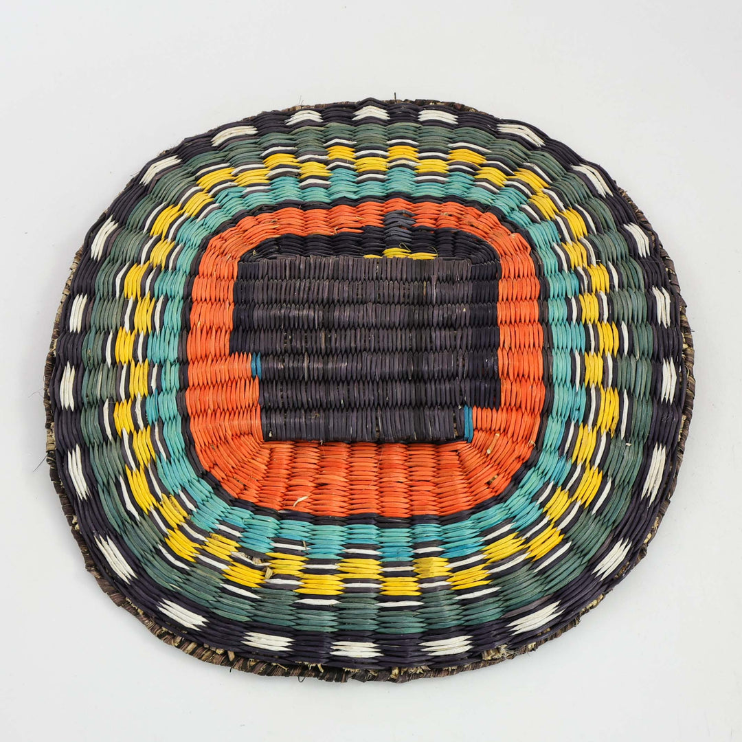 Longhair Kachina Wicker Basket