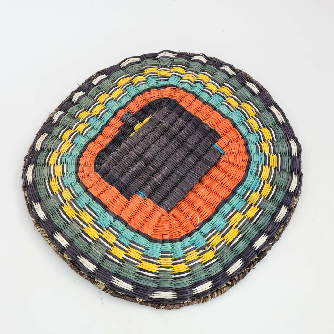 Longhair Kachina Wicker Basket