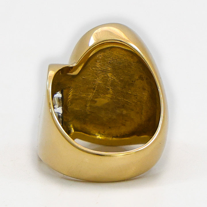 Lander Blue Turquoise Gold Ring