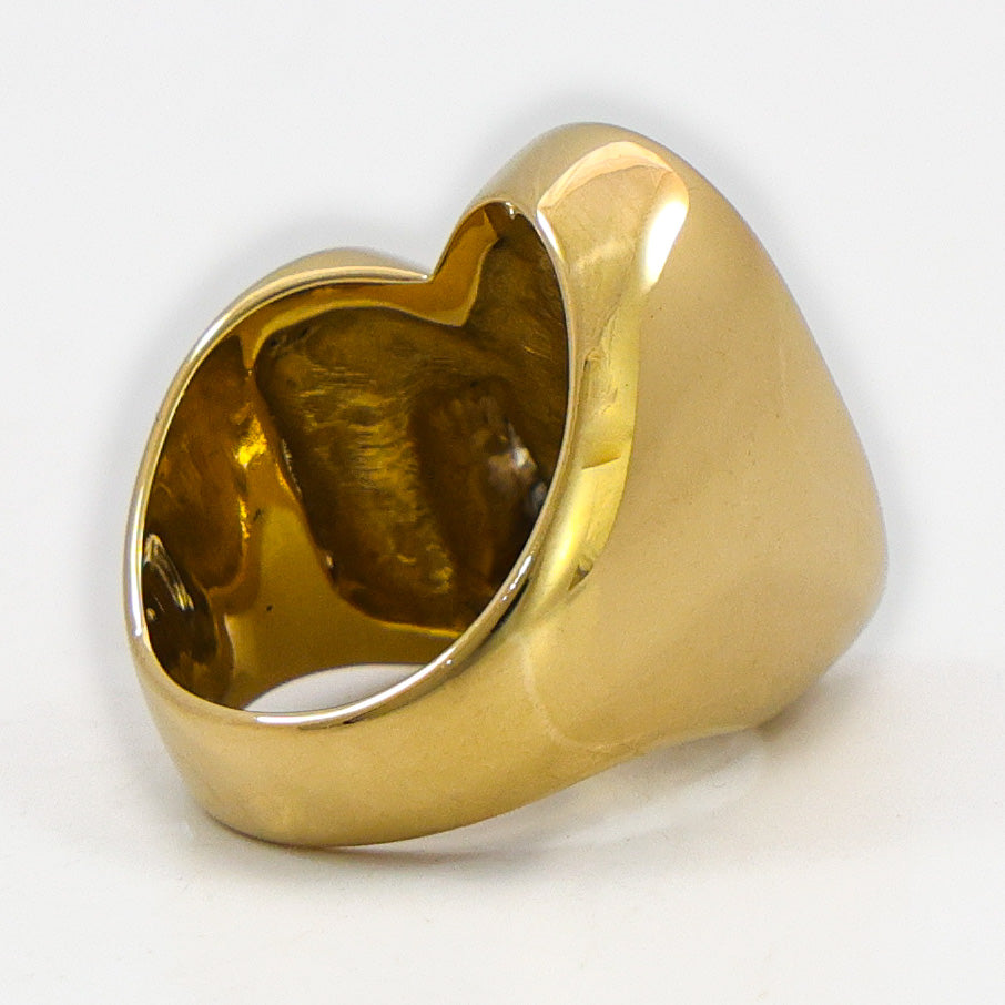 Lander Blue Turquoise Gold Ring