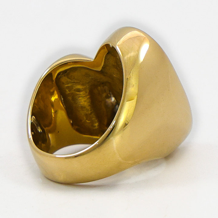 Lander Blue Turquoise Gold Ring