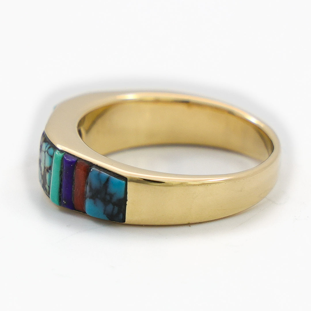 Gold and Diamond Inlay Ring