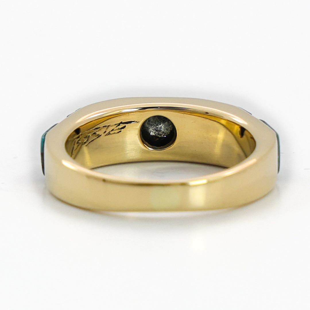 Gold and Diamond Inlay Ring