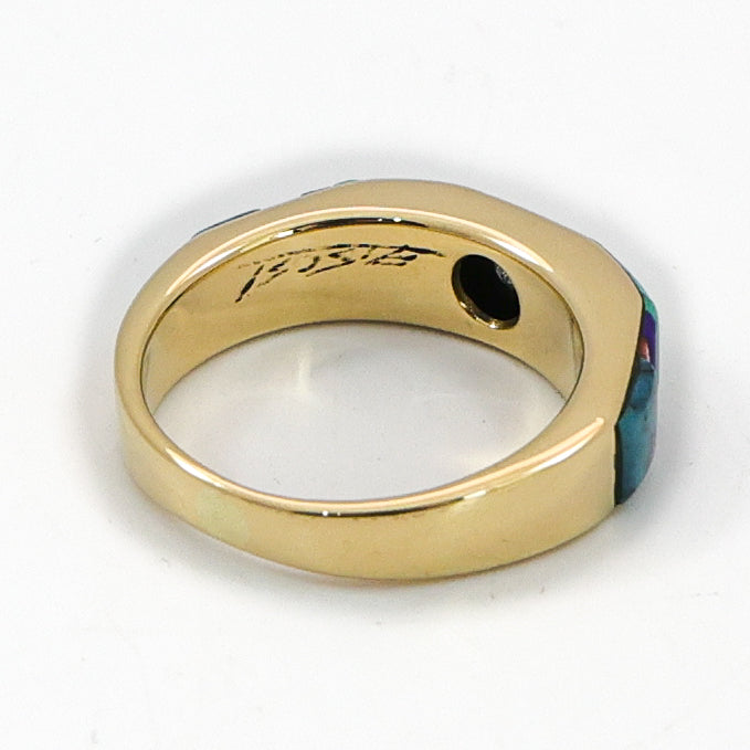Gold and Diamond Inlay Ring