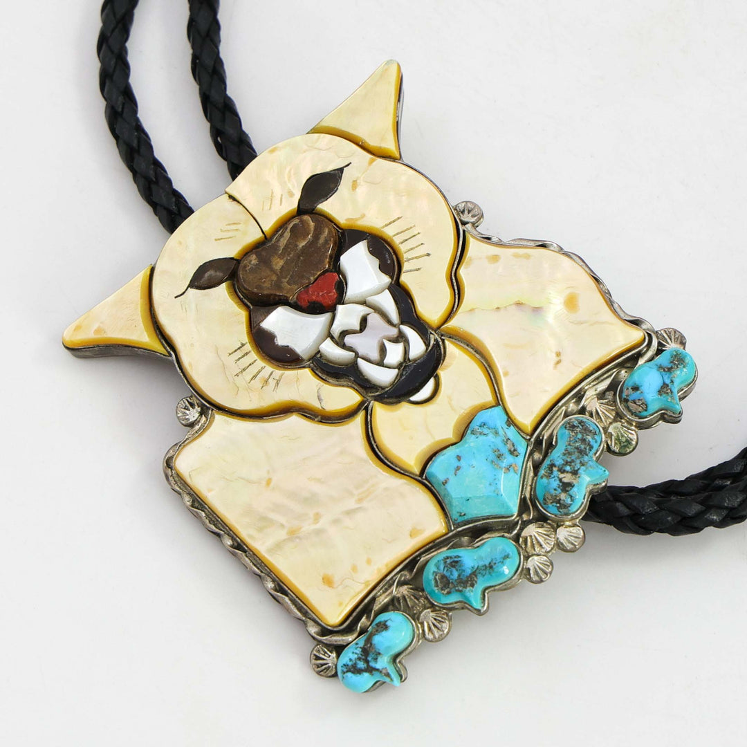 1980s Mountain Lion Bola Tie